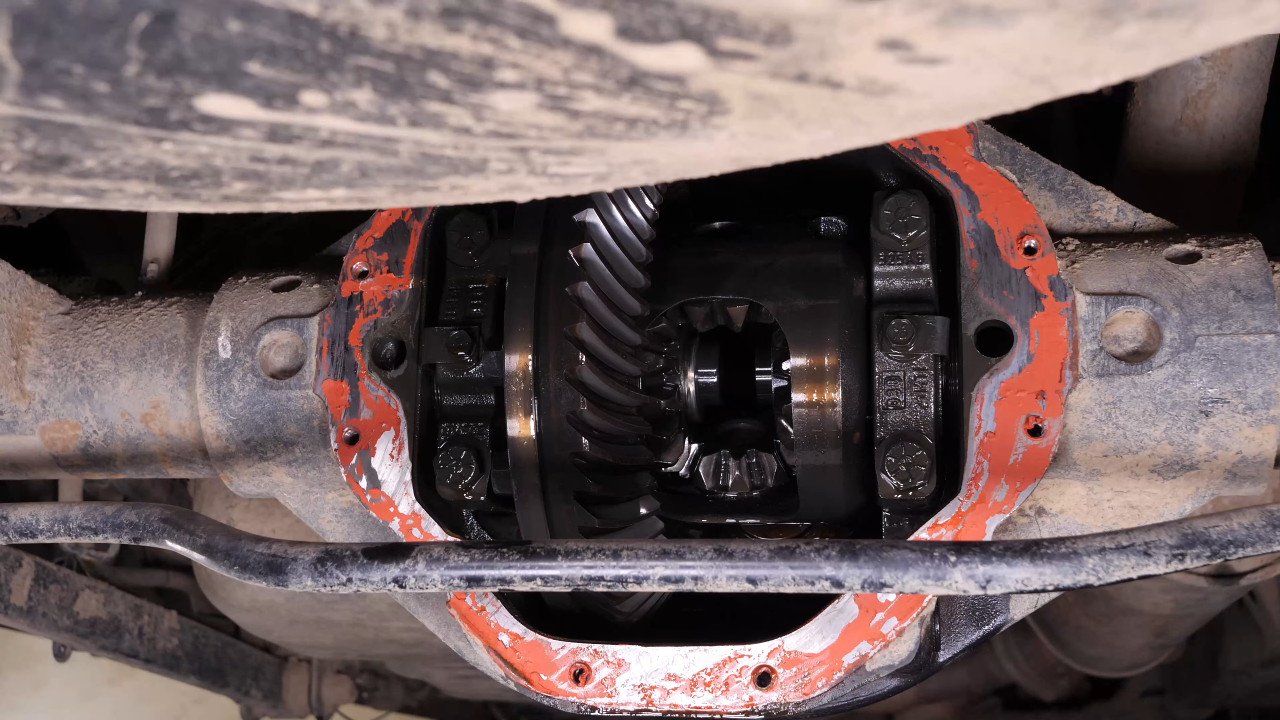 Remove the rear axle shaft