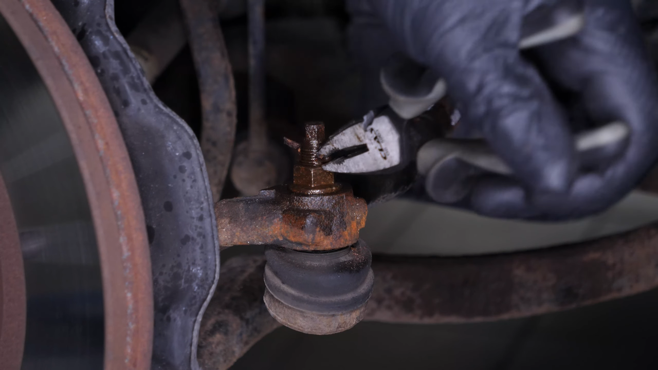Remove the outer tie rod