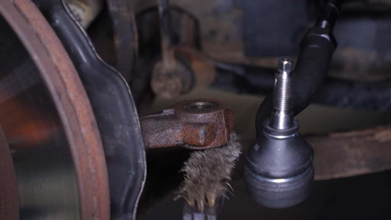 Install the new outer tie rod