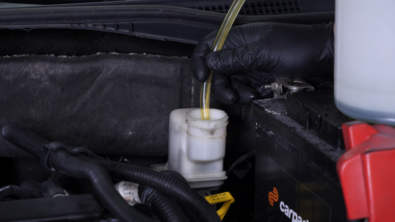 Renew the brake fluid