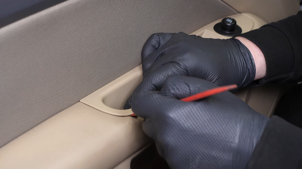 Disconnect the power window controls