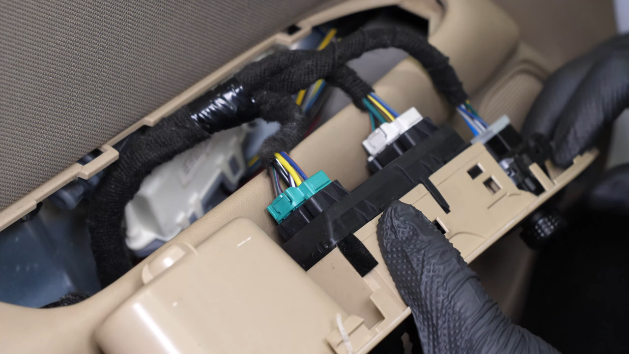 Disconnect the power window controls