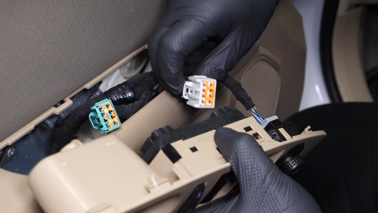 Disconnect the power window controls