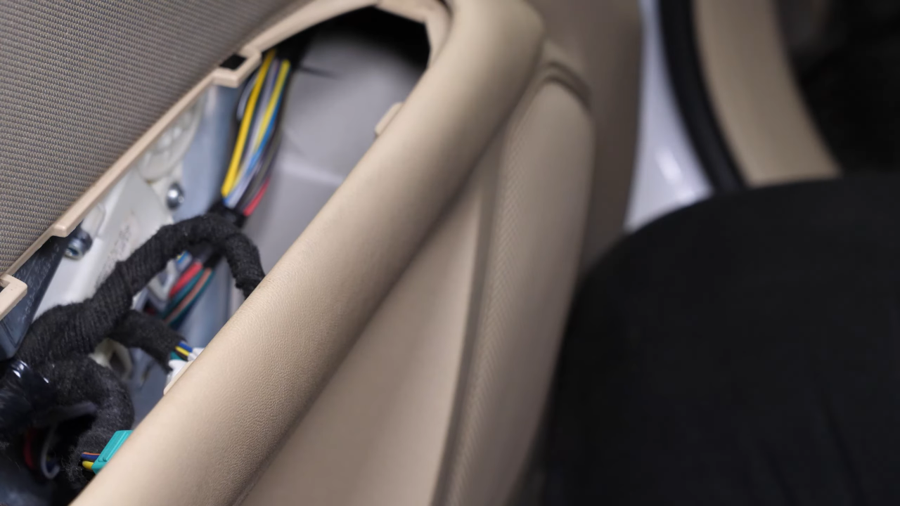 Disconnect the power window controls