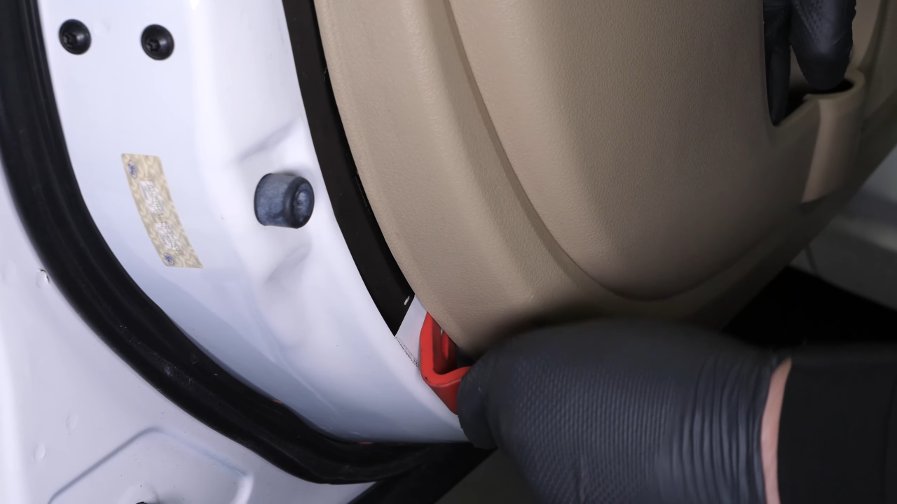 Remove the door trim