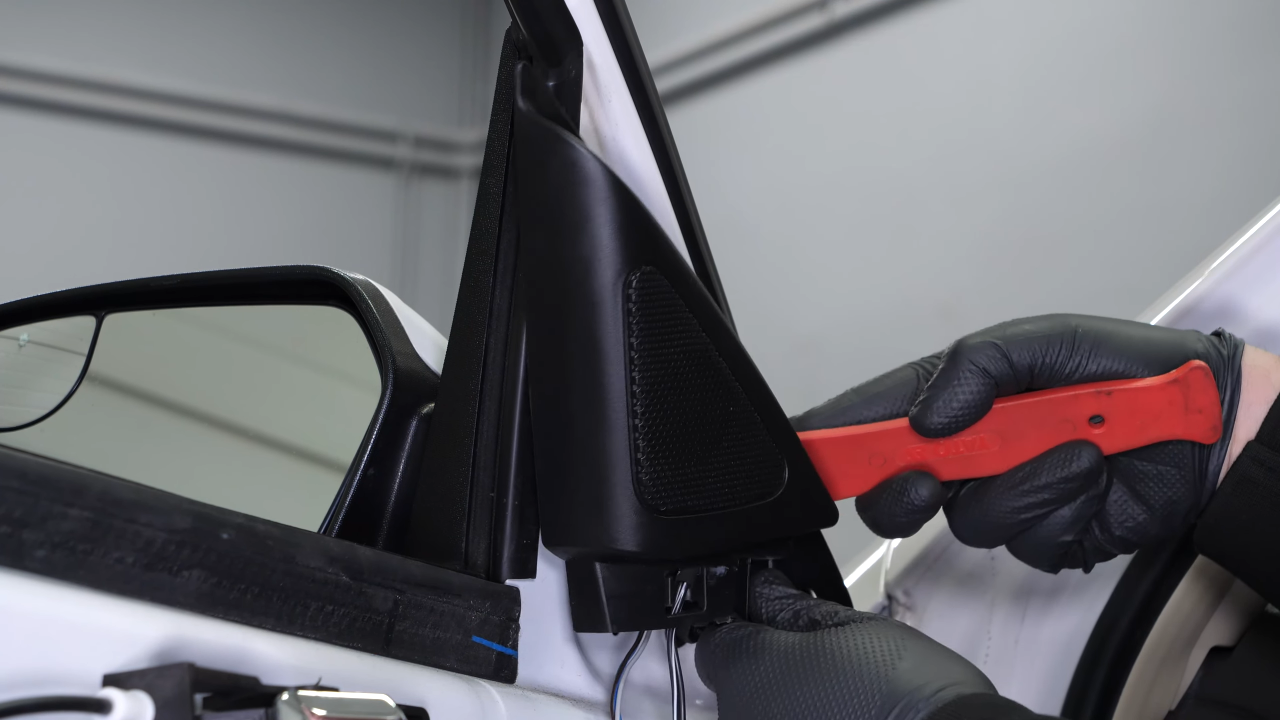 Remove the side view mirror