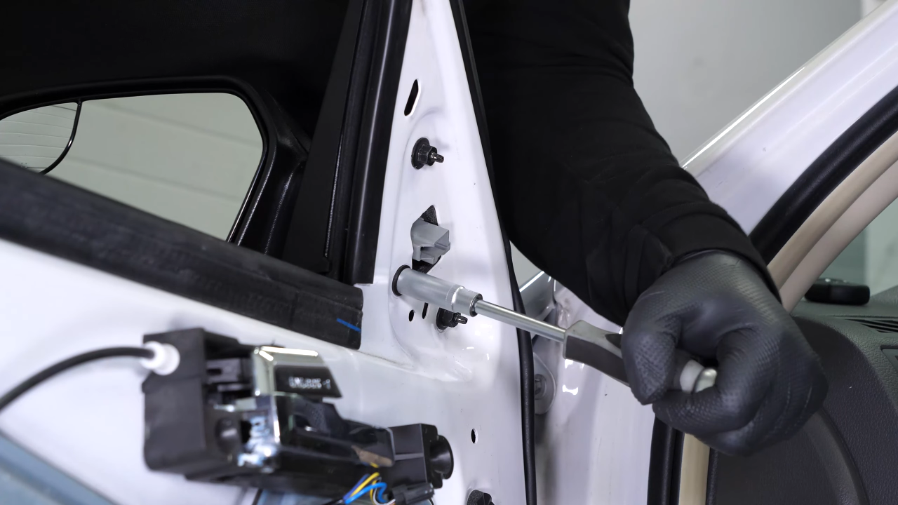 Install the new side view mirror