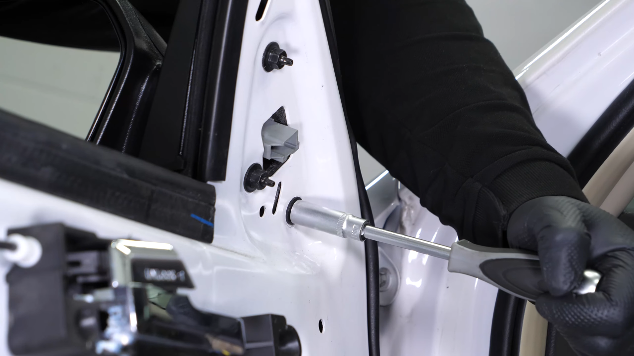 Install the new side view mirror