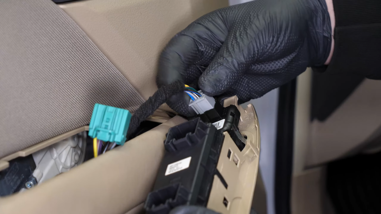 Reconnect the power window controls