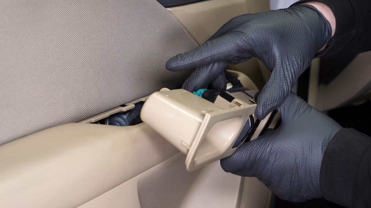 Reconnect the power window controls