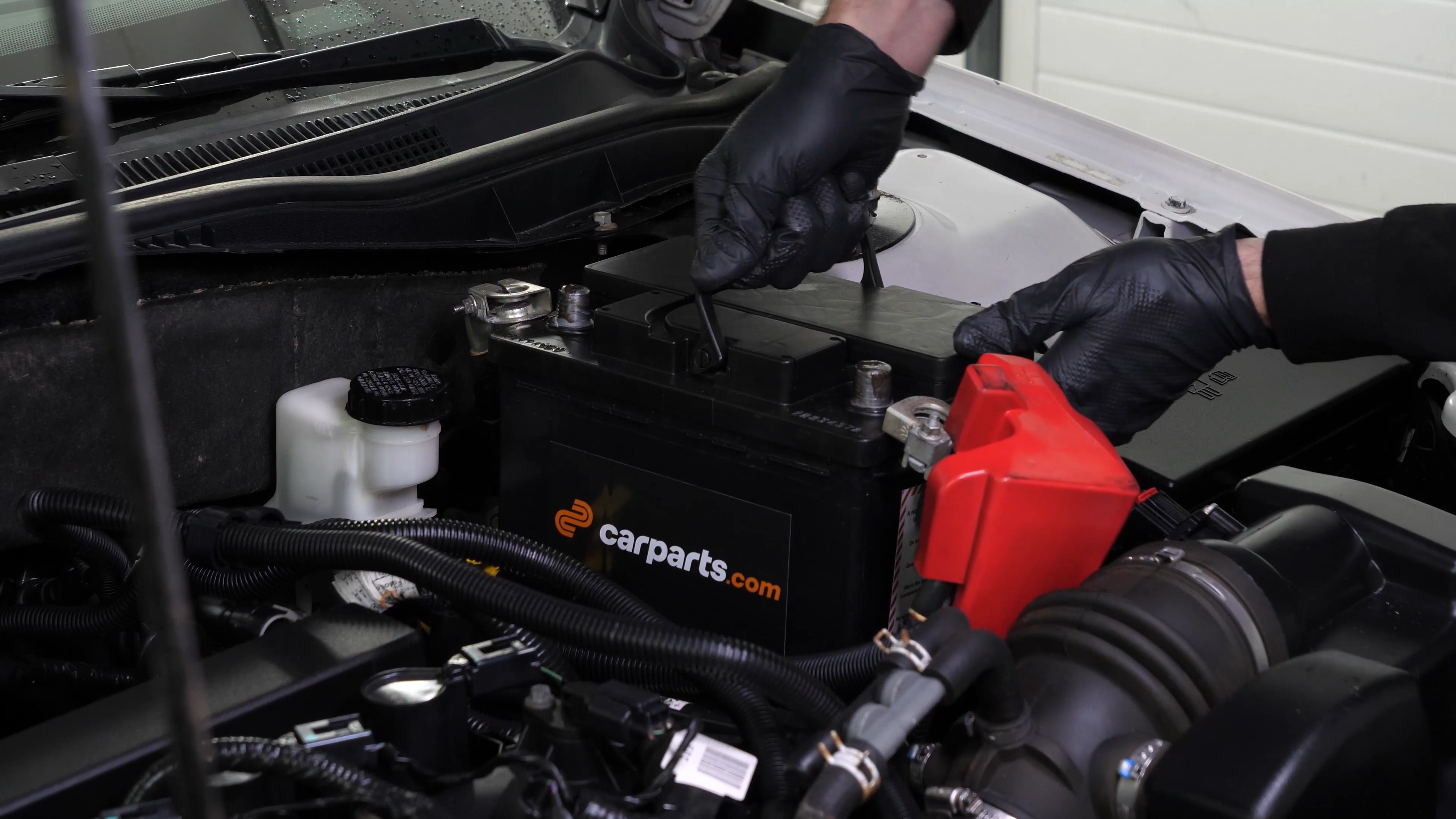 Put the positive terminal back on