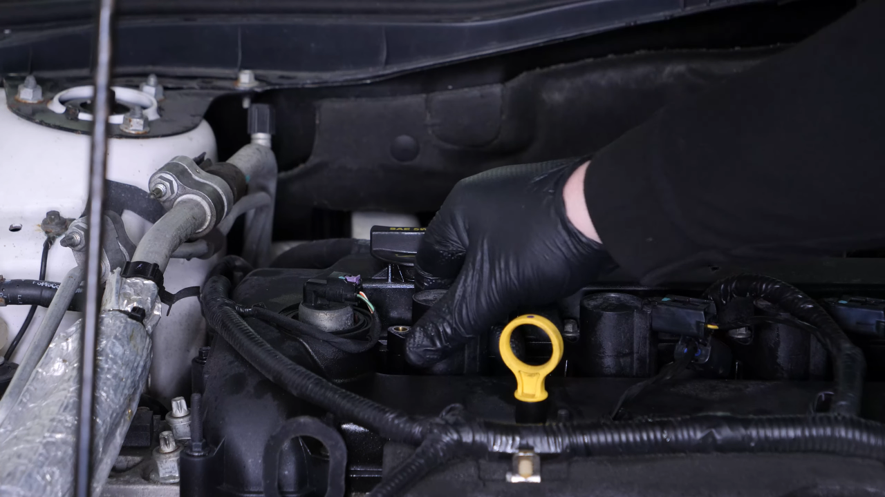 Disconnect the ignition coil