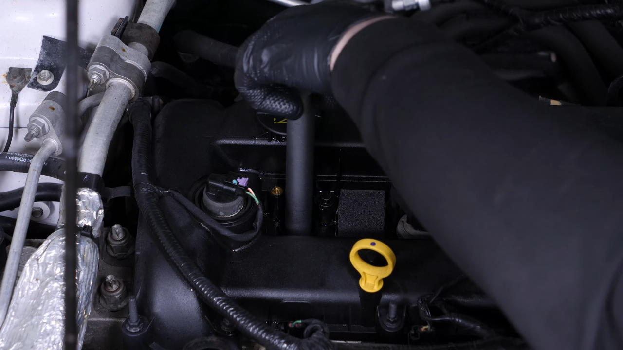 Install the new spark plugs