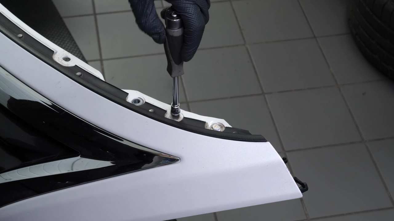 Remove the bumper brackets