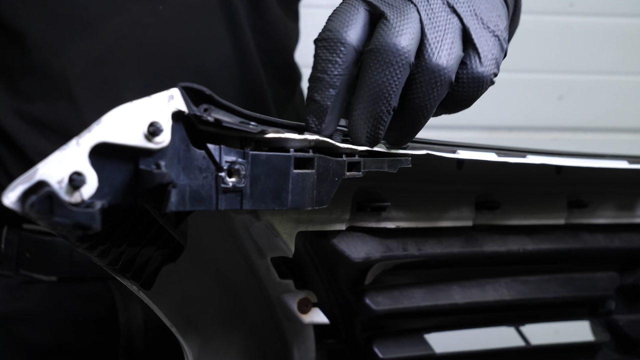 Remove the bumper brackets