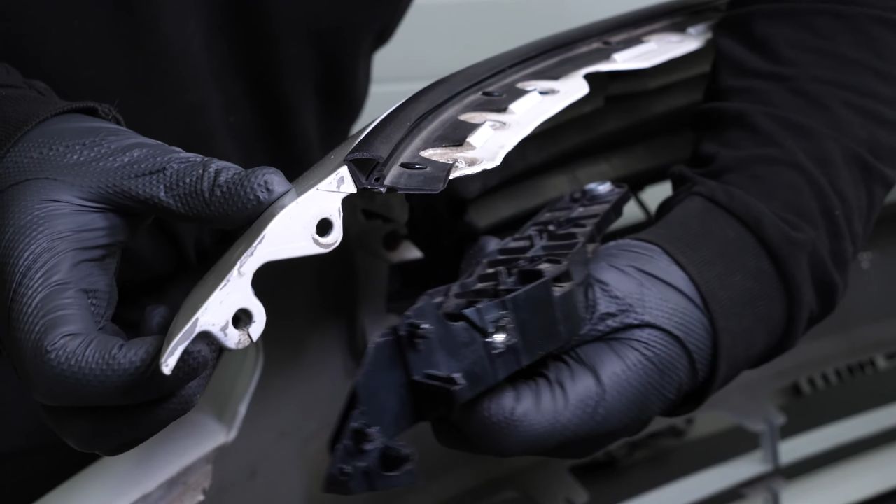 Remove the bumper brackets