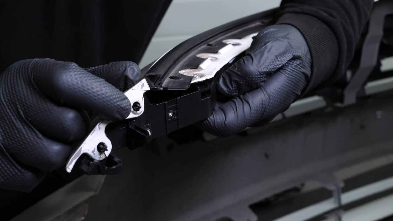 Install the front bumper brackets