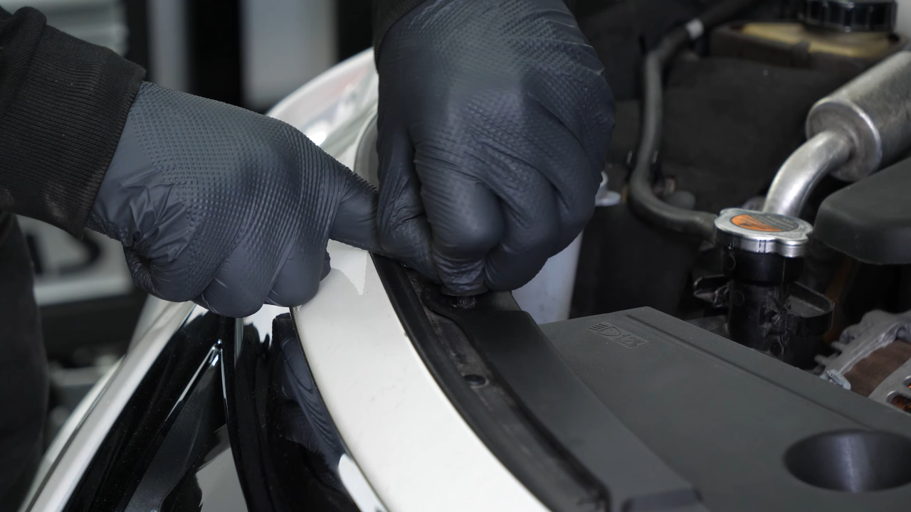 Put the radiator support cover back