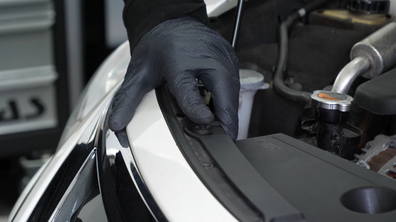 Put the radiator support cover back