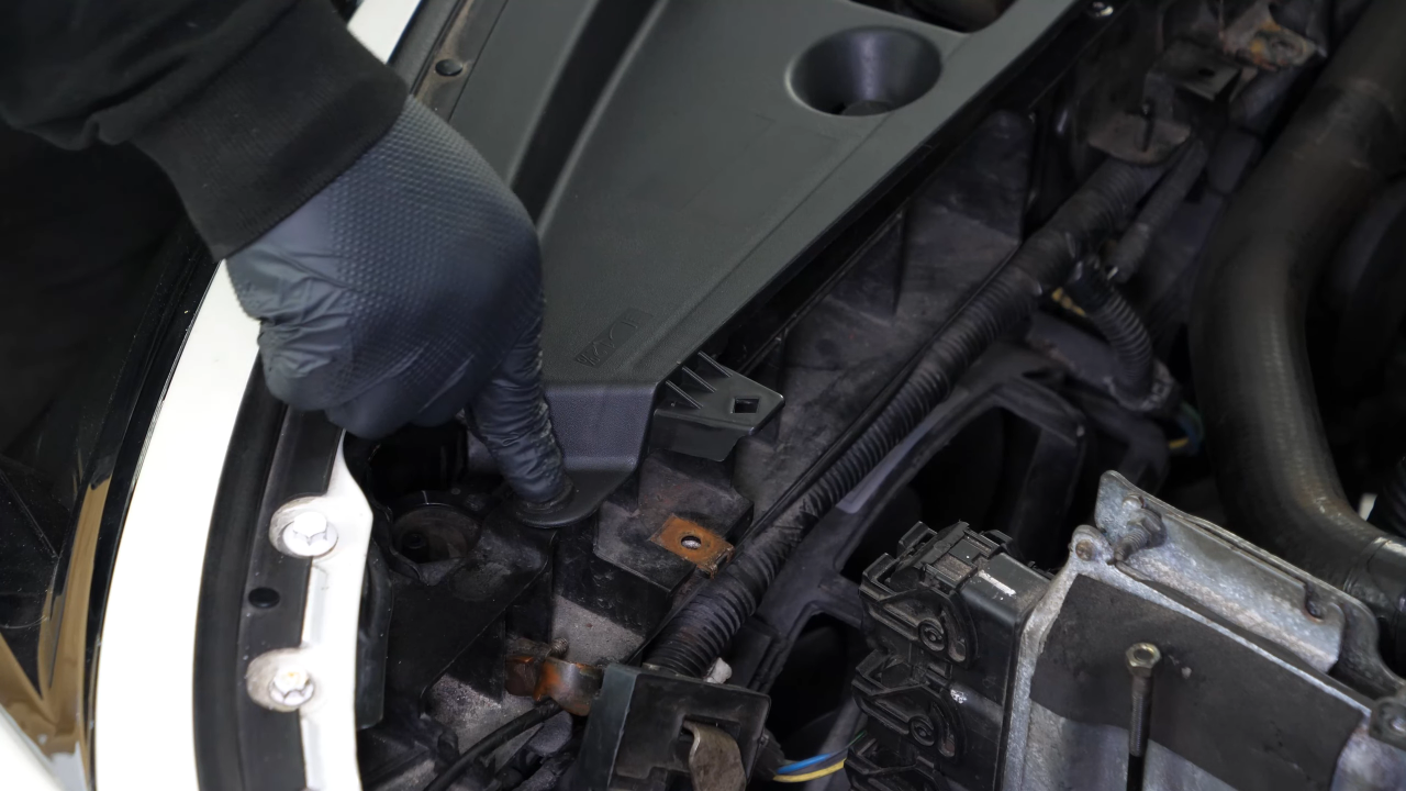 Put the radiator support cover back