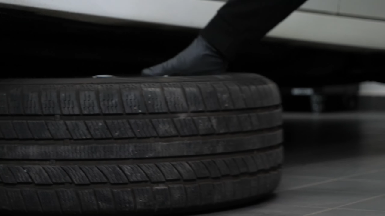 Put the vehicle back on the ground