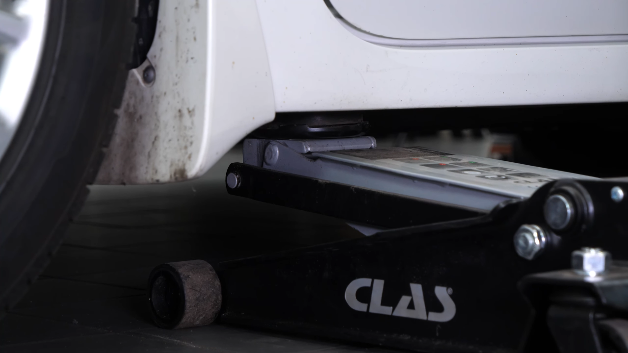 Put the vehicle back on the ground