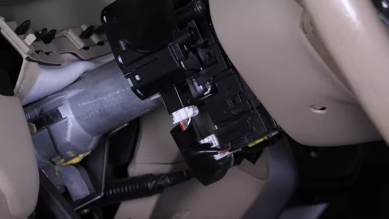 Remove the steering column cover