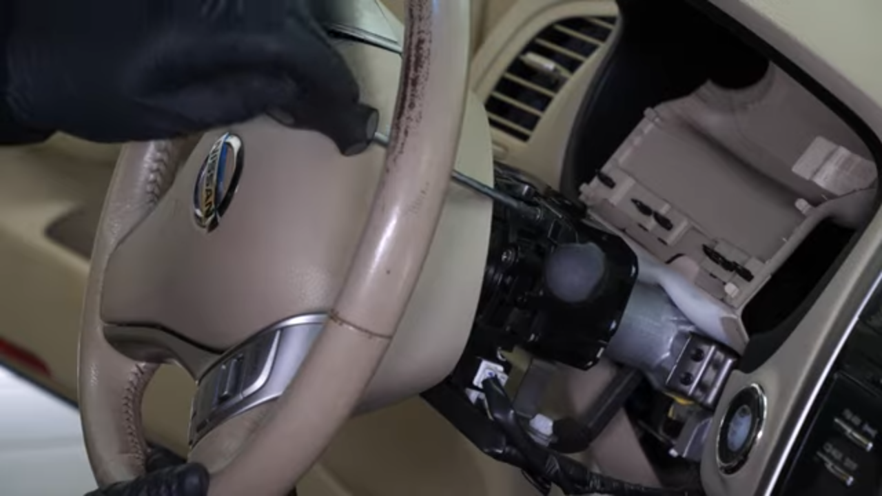 Put the turn signal switch back