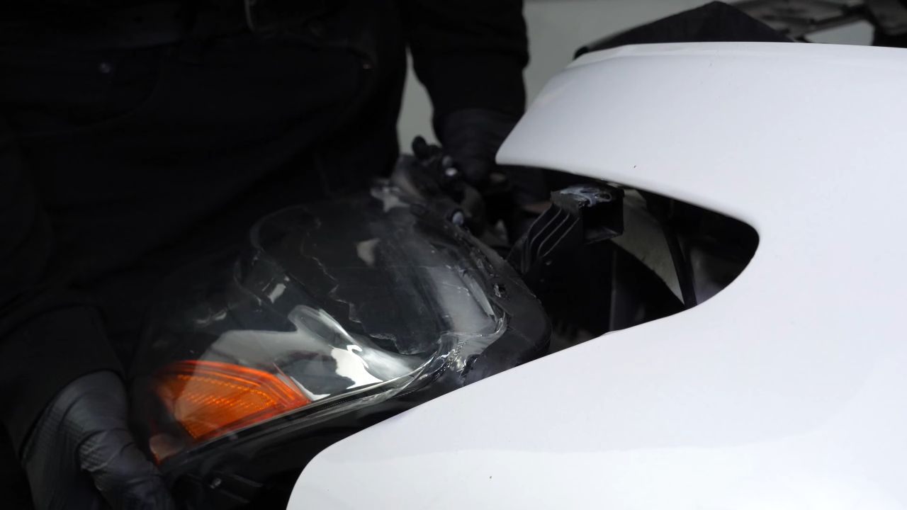 Remove the headlight housing