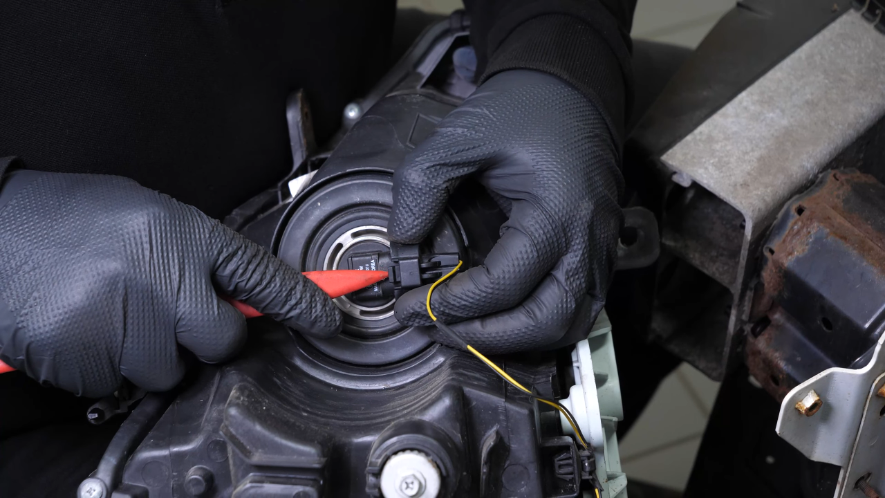 Disconnect the headlight assembly