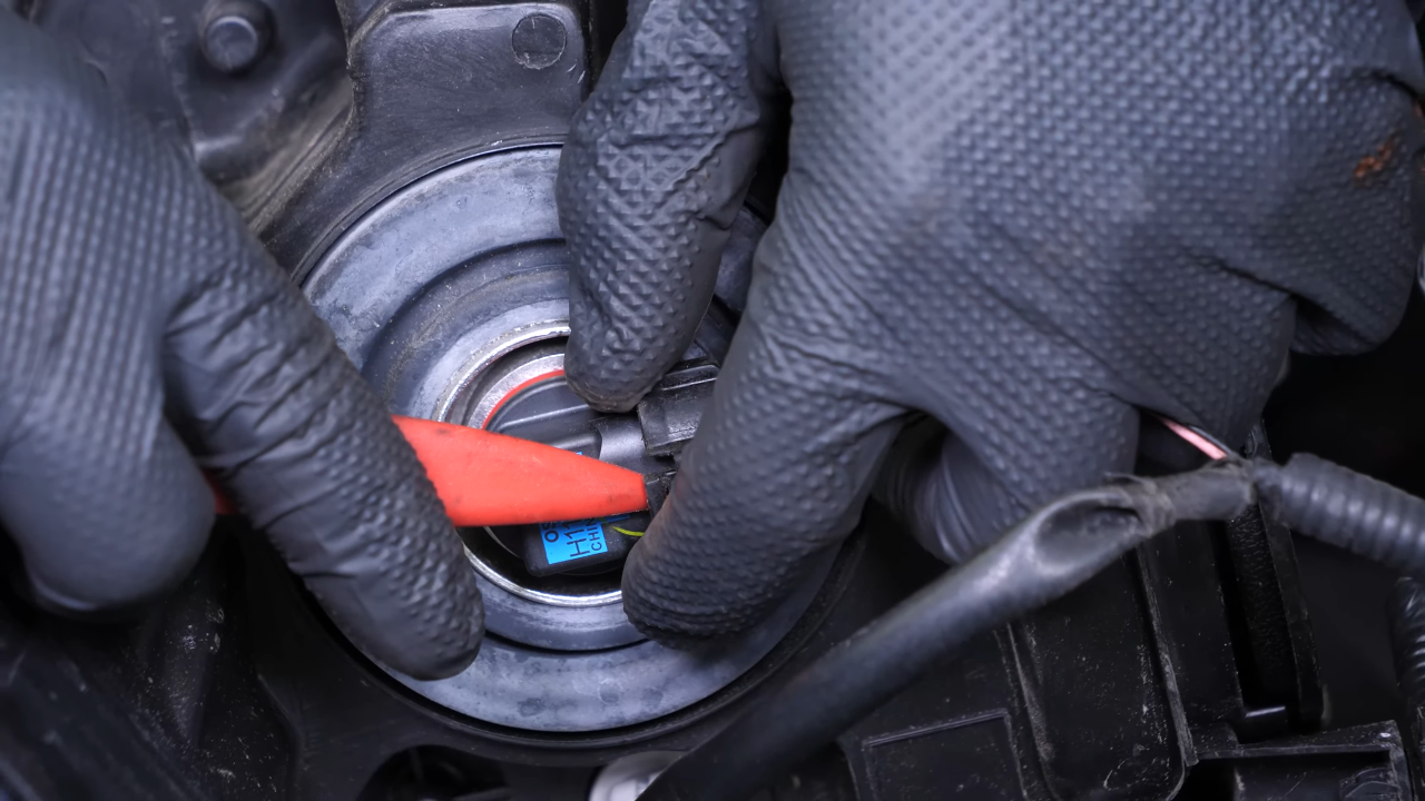 Disconnect the headlight assembly