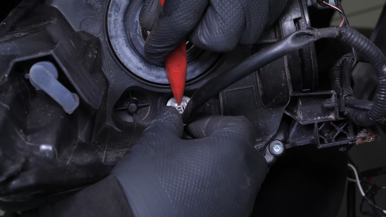 Disconnect the headlight assembly