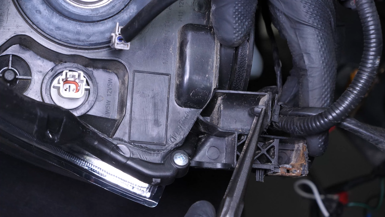 Disconnect the headlight assembly