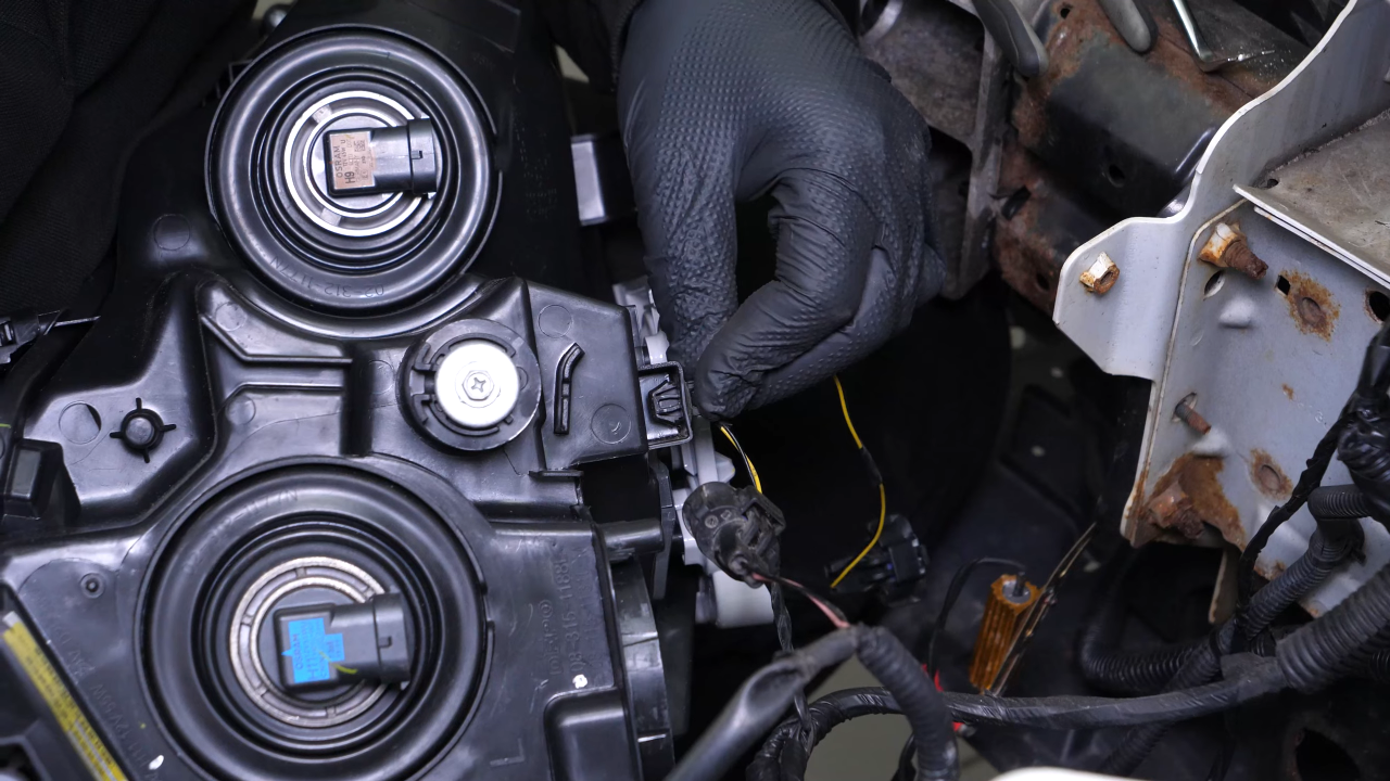 Put the headlight housing back