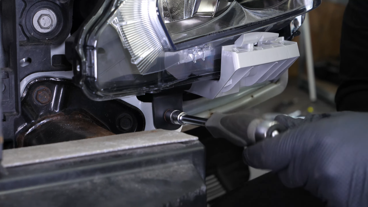 Put the headlight housing back