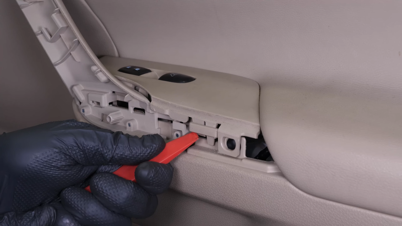 Disconnect the power window controls