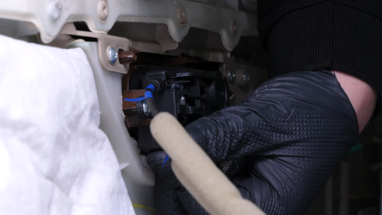 Put the door panel back
