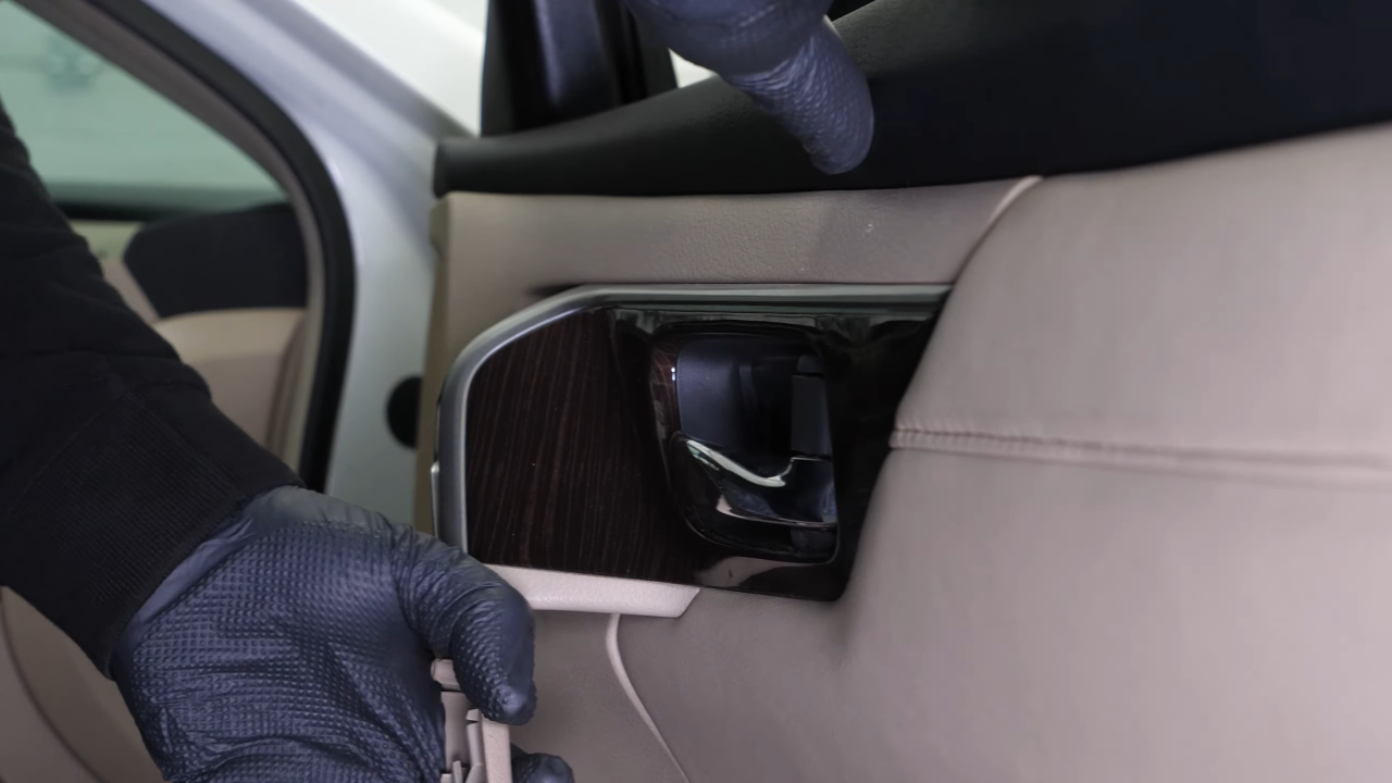 Put the door panel back