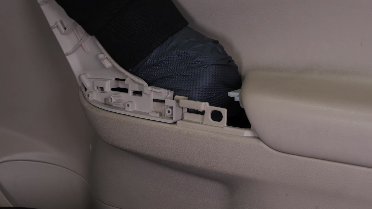 Put the door panel back