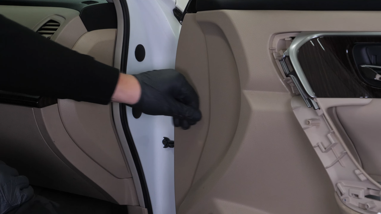 Put the door panel back