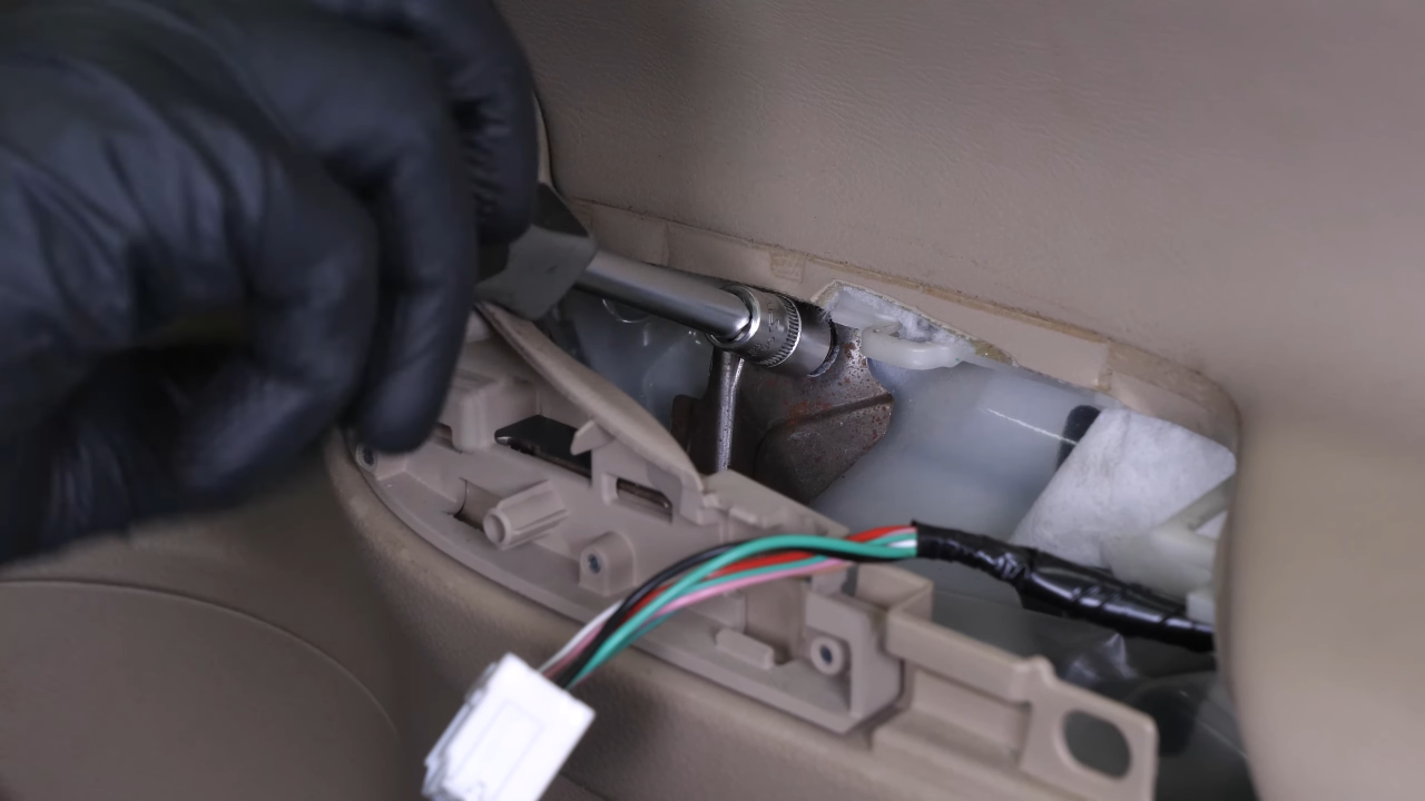 Put the door panel back