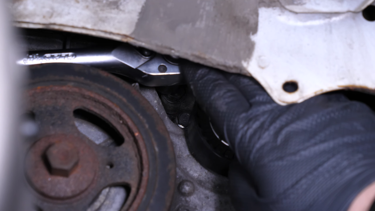 Remove the tensioner pulley