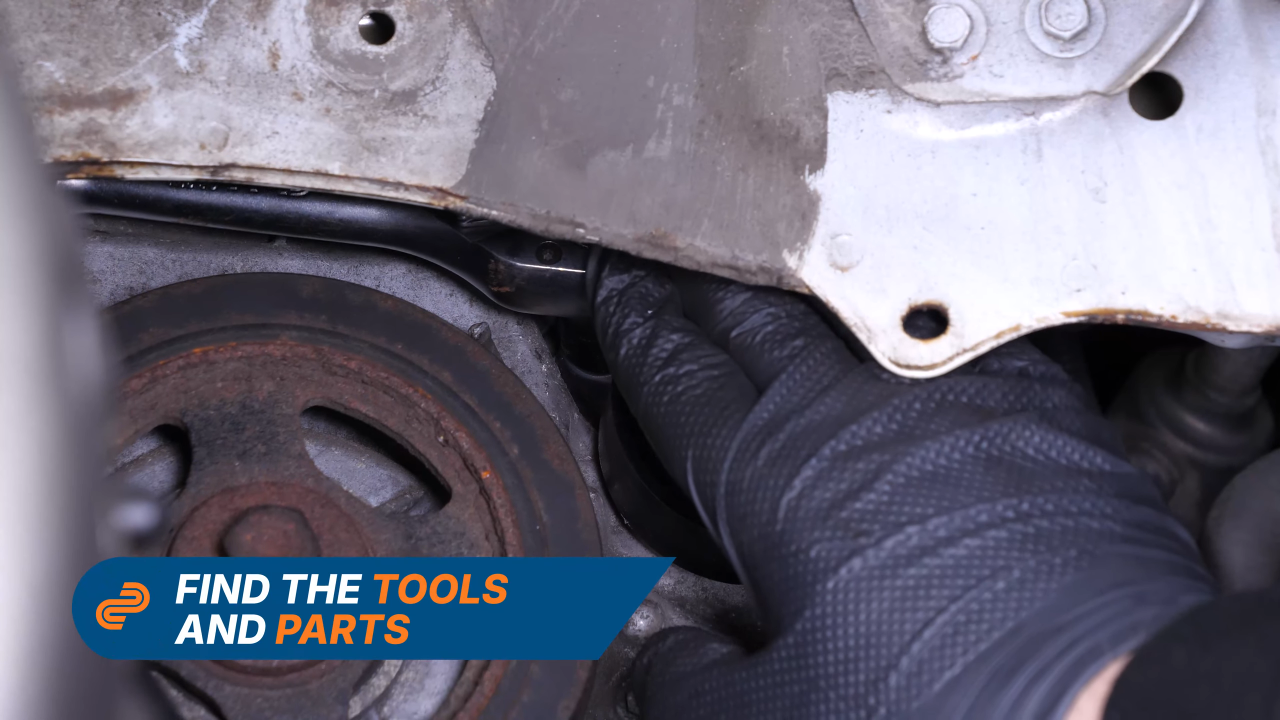 Install the new tensioner pulley