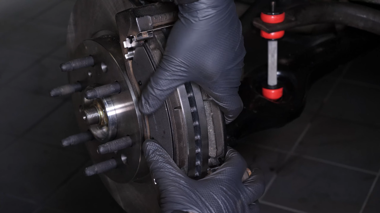 Place the new brake pads
