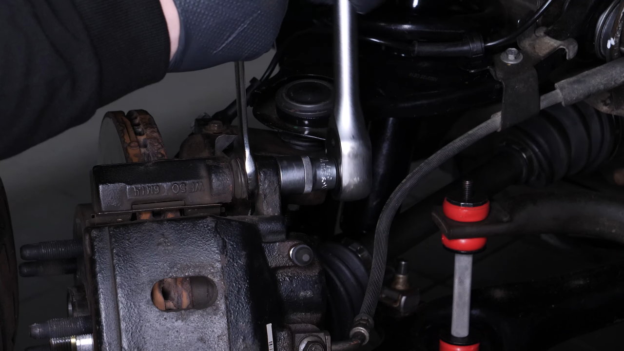 Remove the  brake caliper