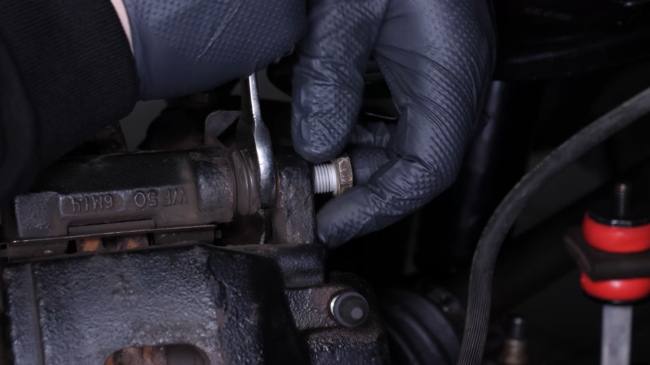 Remove the  brake caliper