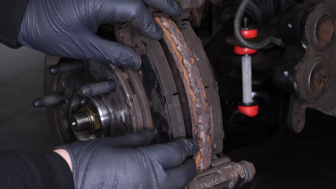 Remove the brake pads