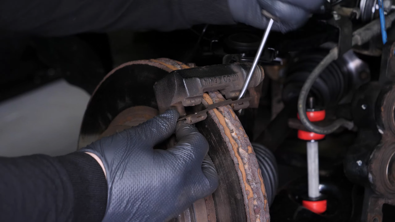 Remove the brake pads