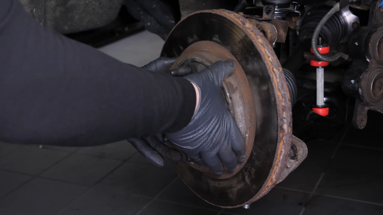 Remove the brake disc