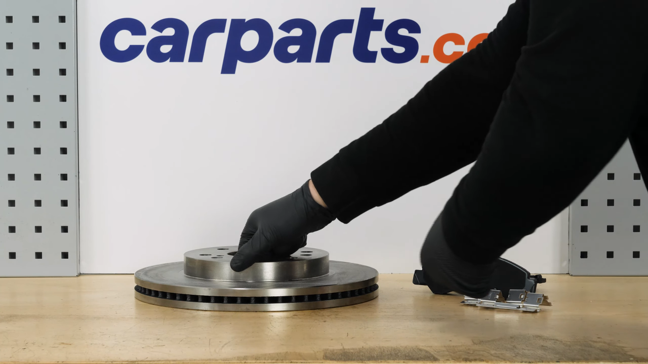 Prepare the new brake disc